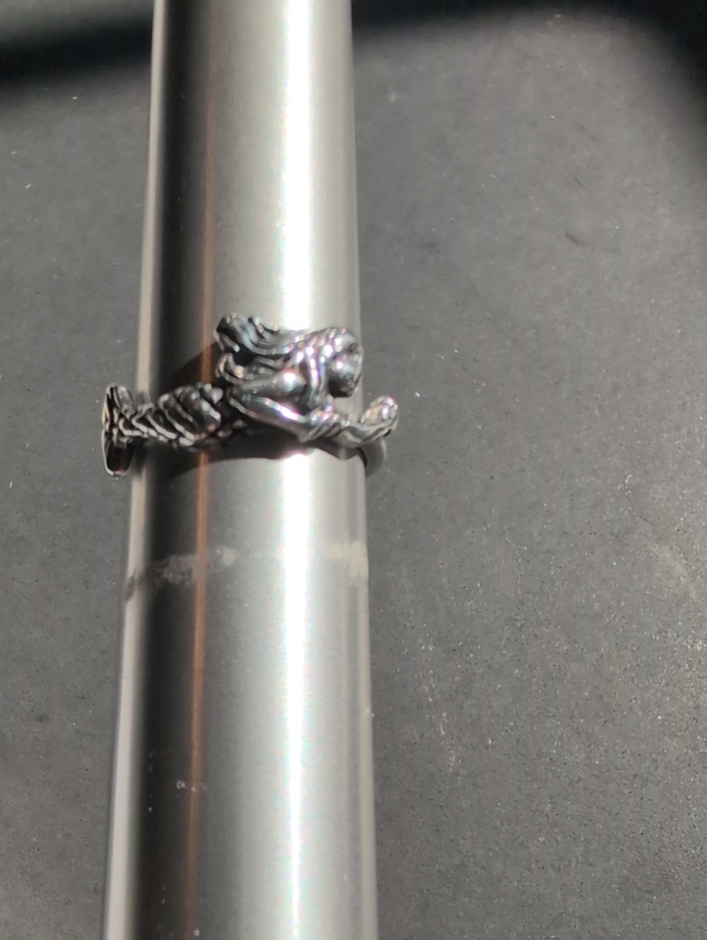 Sterling Silver Mermaid Ring - Silver Women's Jewelry Size 7